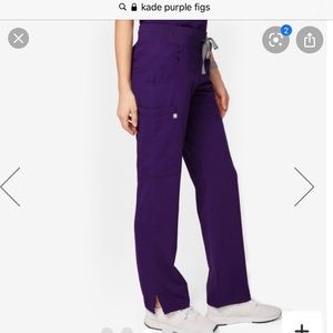 Kade Purple Figs Scrub Pants